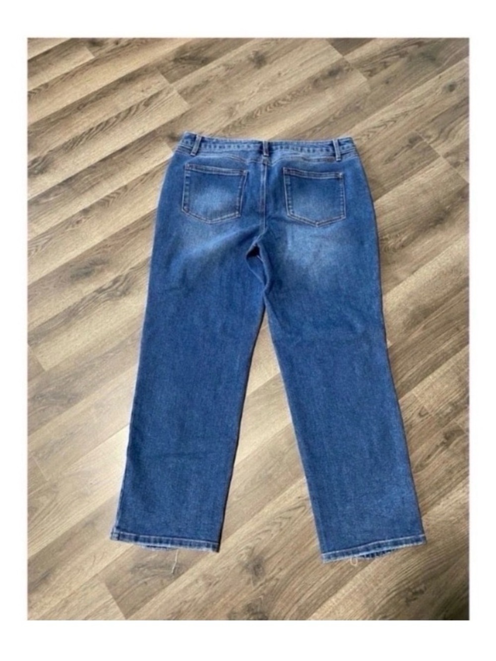 1822 DENIM RIPPED RELAXED STRAIGHT LEG JEANS - Picture 8 of 9